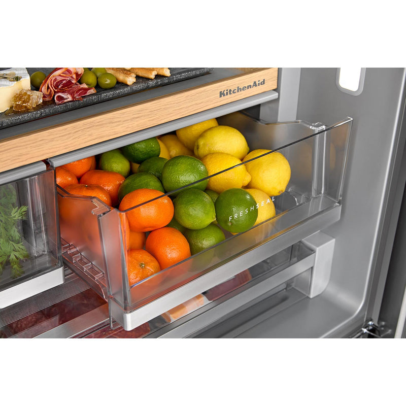  KitchenAid 36-inch French 3-Door Refrigerator with Water and Ice Dispensing System KRFF436SJP IMAGE 5