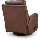  Signature Design by Ashley Flynwood Swivel Glider Leather Match Recliner PCU1340061 IMAGE 4