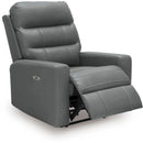  Signature Design by Ashley Pennacle Pier Power Leather Match Recliner PCU1350113 IMAGE 2