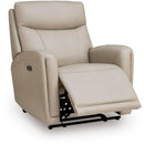  Signature Design by Ashley Pincara Power Leather Match Recliner PCU1380042 IMAGE 2