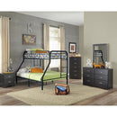  Dynamic Furniture 813-395 Twin/Twin Bunkbed - Black IMAGE 1