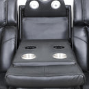  Primo International Heritage Power Reclining Leather Match Sofa Colton 73879 Power Reclining Sofa - Black IMAGE 5