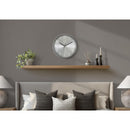  Monarch I 9111 12"Dia Wall Clock - Silver Finish IMAGE 1