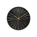  Monarch I 9113 12"Dia Wall Clock - Black Finish IMAGE 2