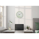  Monarch I 9117 12"Dia Wall Clock - Green Finish IMAGE 1