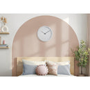  Monarch I 9118 12"Dia Wall Clock - White Finish IMAGE 1