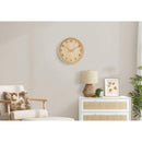  Monarch I 9120 12"Dia Wall Clock - Natural Finish IMAGE 1