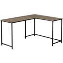  Monarch I 7398 58" Computer Desk - Dark Taupe/Black IMAGE 3