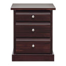  Mako Wood Furniture Decora 3-Drawer Nightstand 600-65-MINI IMAGE 1