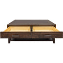  Mako Wood Furniture Pecan M-OT-300-C Coffee Table IMAGE 4