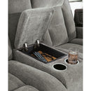  Signature Design by Ashley Mixed Motion PC8350518 Power Reclining Loveseat with Console  & Adjutasble Headrest IMAGE 9