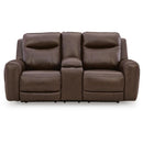 Benchcraft Gravier U1330118 Power Reclining Loveseat with Console  & Adjutasble Headrest IMAGE 3