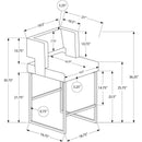  Monarch Counter Height Stool I 1248 IMAGE 3