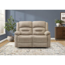  Monarch 8P22406 Reclining Loveseat  - Beige IMAGE 2