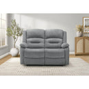  Monarch 8P22418 Reclining Loveseat  - Blue IMAGE 1