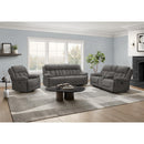  Monarch 8P41453 Power Swivel Glider Recliner - Grey IMAGE 1