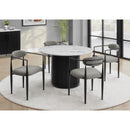 Monarch I 1227 Dining Table  - White/Black IMAGE 1