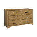  Monarch I 5266 6-Drawer Dresser - Oak IMAGE 1