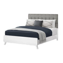  Monarch I 5290Q Queen Bed - White/Grey IMAGE 1