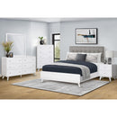  Monarch I 5290Q Queen Bed - White/Grey IMAGE 2