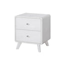  Monarch I 5293 2-Drawer Nightstand - White IMAGE 1
