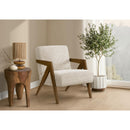 Monarch I 8301 Accent Chair  - Cream/Walnut IMAGE 2