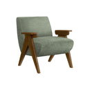  Monarch I 8311 Accent Chair  - Green/Walnut IMAGE 1