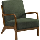  Monarch I 8332 Accent Chair  - Green/Walnut IMAGE 1