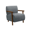  Monarch I 8341 Accent Chair  - Blue/Walnut IMAGE 1