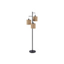  Monarch I 9651 73" Floor Lamp - Black/Brown/White IMAGE 1