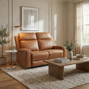  Primo International Heritage Power Reclining Leather Match Loveseat 74152 IMAGE 2