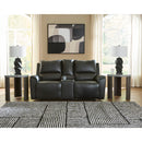  Signature Design by Ashley Glossmore Reclining Leather Match Loveseat with Console PCU1170094C IMAGE 4