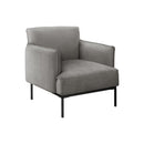  Monarch I 8083 Accent Chair - 33"H / Light Grey Fabric IMAGE 1