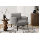 Monarch I 8083 Accent Chair - 33"H / Light Grey Fabric IMAGE 2
