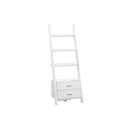  Monarch I 2562 Bookcase - 69"H / White Ladder With 2 Storage Drawers IMAGE 1