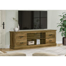  Monarch I 2524 Tv Stand - 72"L / Dark Brown Knotty Oak With 4 Drawers IMAGE 1