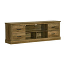  Monarch I 2524 Tv Stand - 72"L / Dark Brown Knotty Oak With 4 Drawers IMAGE 2