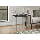  Monarch I 3827 Accent Table - 22"H / Black / Black Metal IMAGE 2