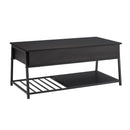  Monarch I 3820 Coffee Table - 42"L / Lift-Top Black / Black Metal IMAGE 2