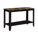  Monarch I 7983S Accent Table - 44"L / Espresso Marble Top IMAGE 1