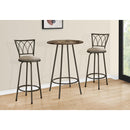  Monarch I 2310 Home Bar - 30"Dia / Espresso Marble / Coffee Metal IMAGE 2