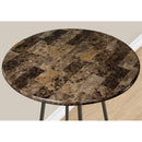  Monarch I 2310 Home Bar - 30"Dia / Espresso Marble / Coffee Metal IMAGE 3
