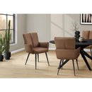  Monarch I 1149 Dining Chair - 2Pcs / 36"H / Light Brown Leather-Look IMAGE 6