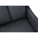  Monarch I 1148 Dining Chair - 2Pcs / 36"H / Blue Leather-Look / Black Metal IMAGE 7