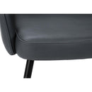  Monarch I 1148 Dining Chair - 2Pcs / 36"H / Blue Leather-Look / Black Metal IMAGE 9