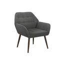  Monarch I 8005 Accent Chair - 33"H / Light Grey Fabric IMAGE 1