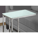  Monarch I 3000 Accent Table - Chrome Metal With Frosted Tempered Glass IMAGE 2