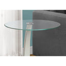  Monarch I 3017 Accent Table - White Bentwood With Tempered Glass IMAGE 10