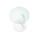  Monarch I 3017 Accent Table - White Bentwood With Tempered Glass IMAGE 4