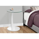  Monarch I 3017 Accent Table - White Bentwood With Tempered Glass IMAGE 7